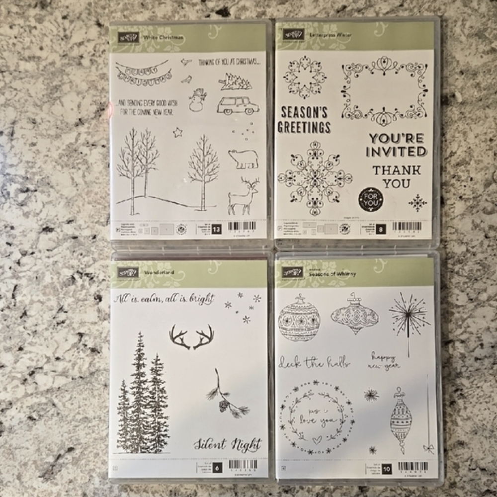Stampin' Up! Holiday Stamp Set Bundle of 4